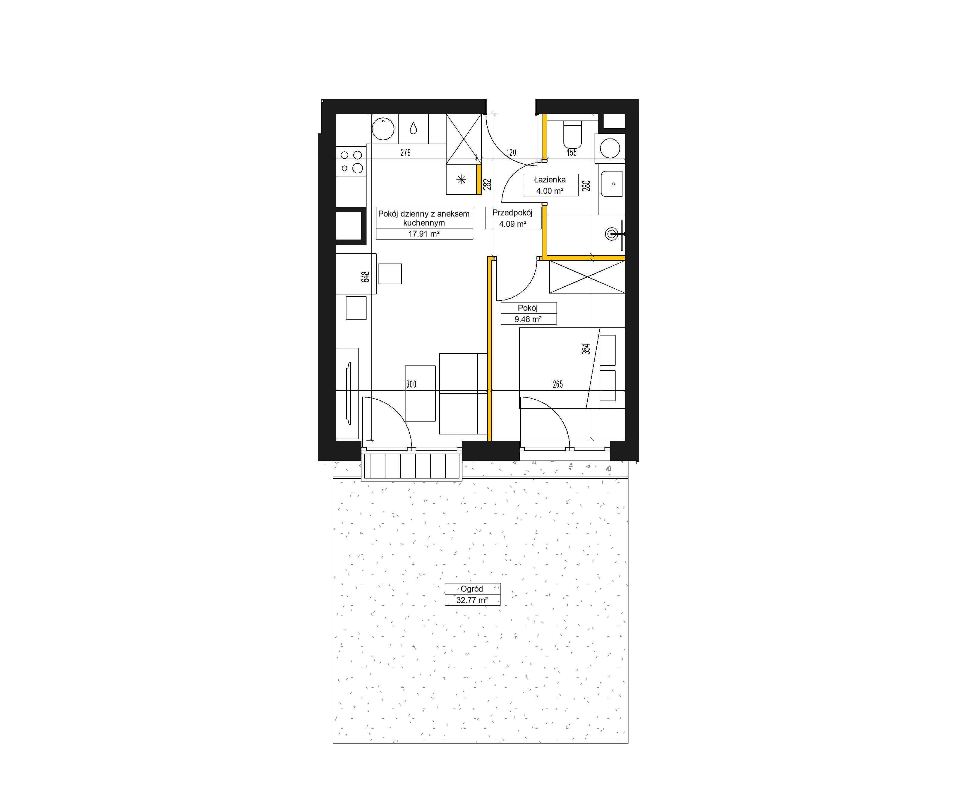 Rzut mieszkania E/09