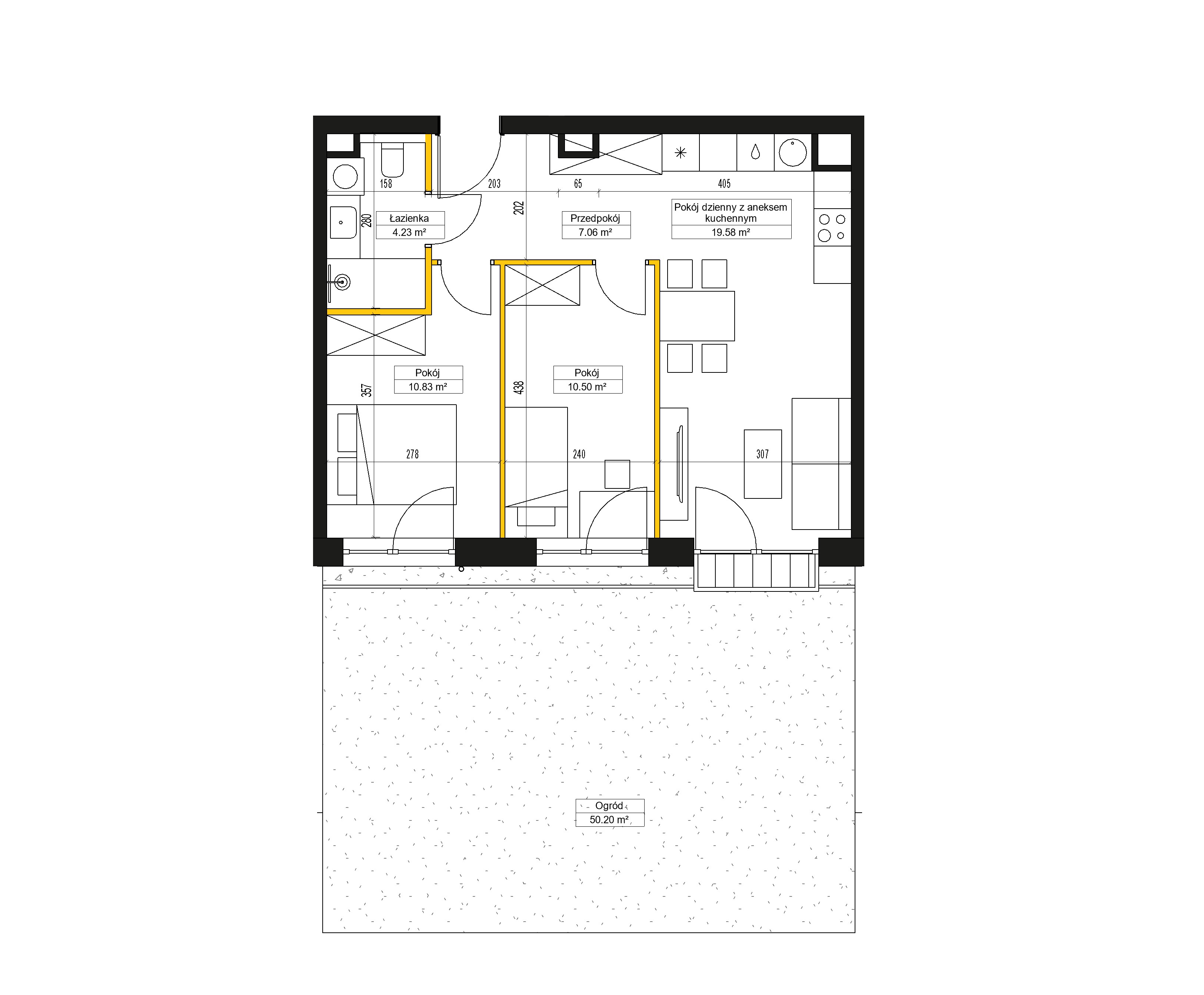 Rzut mieszkania F/05